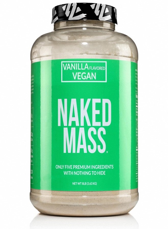 Nakd NAKED Vegan Mass - Vanilla Vegan Weight Gainer - 1,230 Calories, Non-GMO, Soy & Gluten Free, No Artificial Ingredients - 8LB Bulk - 11 Servings - Image 1
